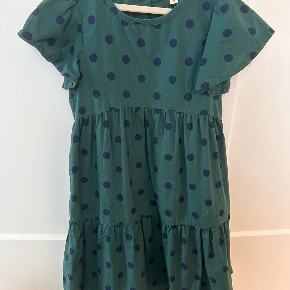 Tucker + Tate Green Tiered Sundress with Flutter Sleeves